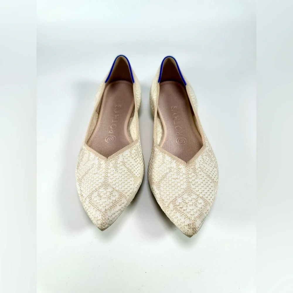 Rothy's Women’s The Point Lace Wedding Flats Slip on